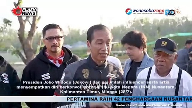 Statement Jokowi Usai Motoran Bareng Artis dan Influencer di IKN