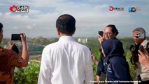 Jokowi Tinjau Langsung Kawasan Istana di IKN Bersama Awak Media