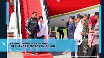 Jokowi Bersama Artis dan Influencer Nikmati Motoran di Ibu Kota Negara Baru