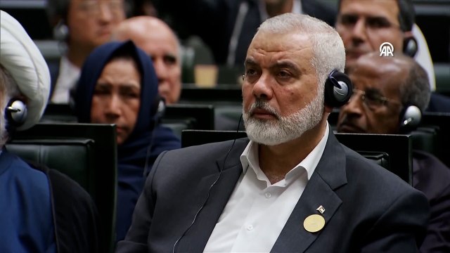 Suikast sonucu öldürülen Hamas lideri Haniye’nin İran Meclisi’nde yemin törenine katıldığı görüntüleri