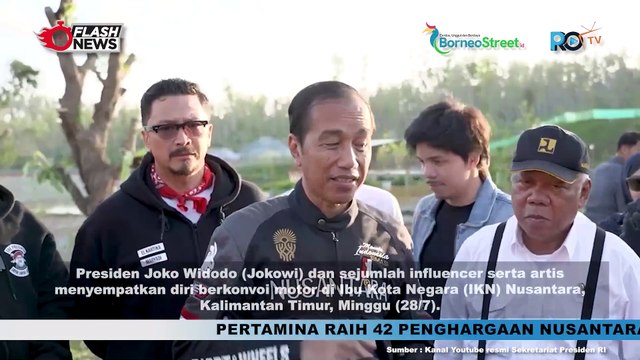 Statement Jokowi Usai Motoran Bareng Artis dan Influencer di IKN