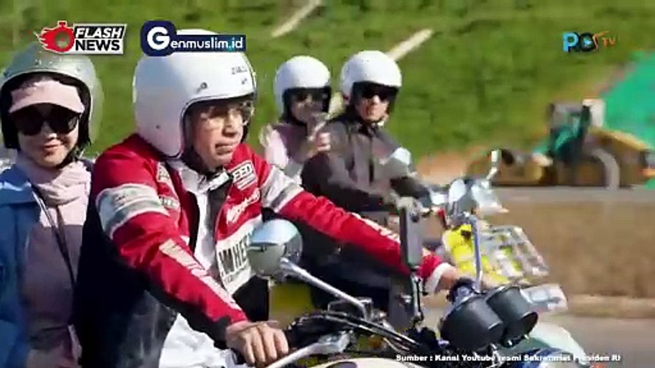 Presiden Jokowi Ajak Artis dan Influencer Motoran di IKN