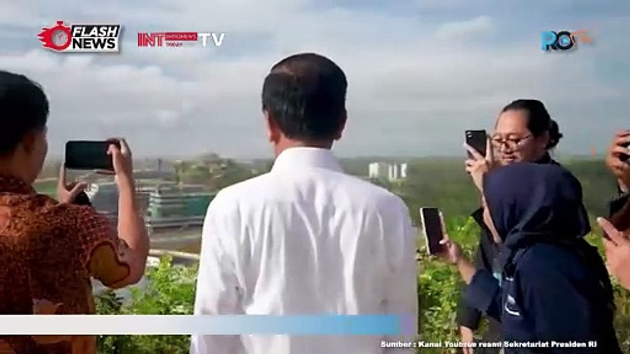 Presiden Jokowi Tinjau Kawasan Istana Bareng Awak Media