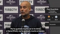 Guardiola alucinado con los chavales del Barça