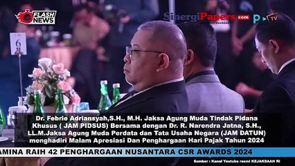 Jam Pidsus dan Jam Datun Terima Penghargaan Pendukung Reformasi Perpajakan Tahun 2024