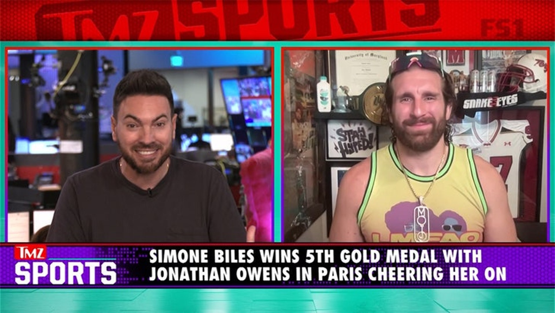 Simone Biles Wins 5th Olympic Gold Medal In Front Of Star-Studded Crowd | TMZ Sports