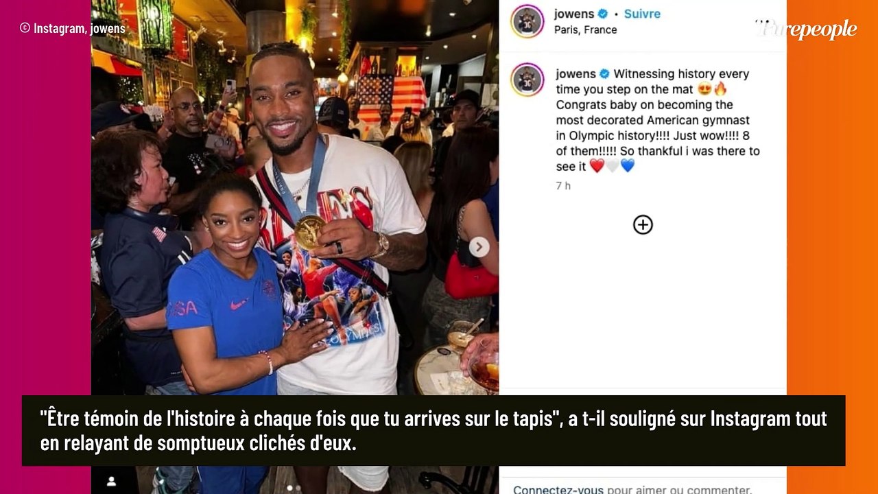 Simone Biles déchaîne les passions à l'Arena Bercy, elle fête sa nouvelle médaille d'or avec son mari (PHOTOS)