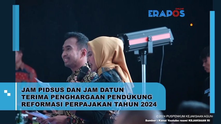 Jam Pidsus Dan Jam Datun Terima Penghargaan Pendukung Reformasi Perpajakan Tahun 2024