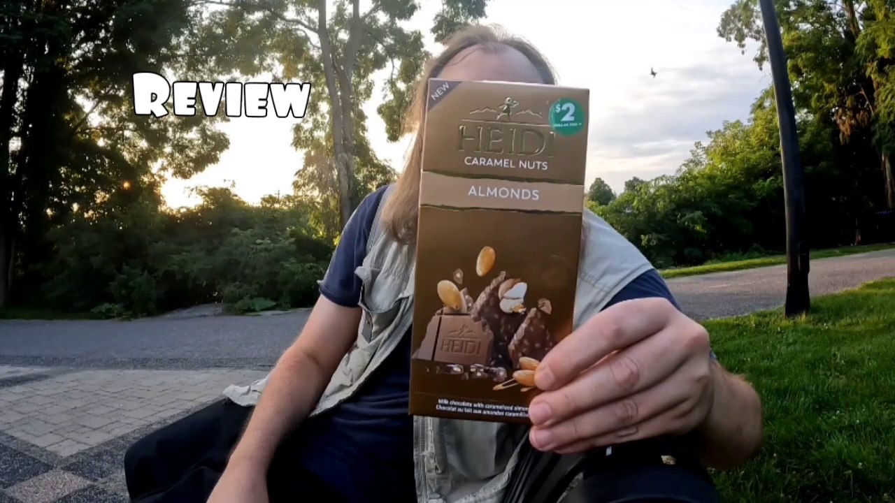 Heidi caramel nuts almonds bar Review Dollarama Canada