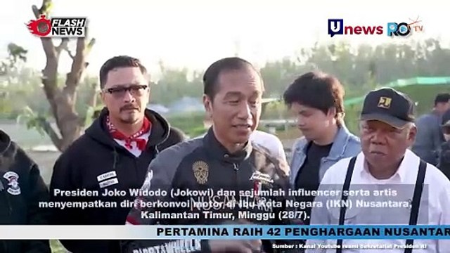 Statement Jokowi Usai Motoran Bareng Artis dan Influencer di IKN