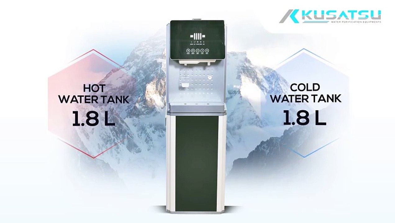 DISPENSER REVERSE OSMOSIS DILENGKAPI LEMARI ES - KUSATSU MR.COOL L03B