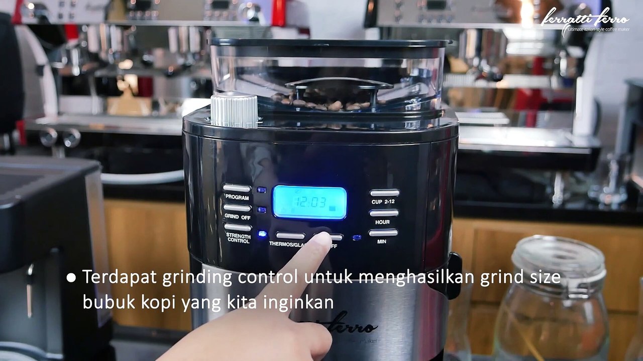 COFFEE MAKER ALL IN ONE DENGAN GRINDER - FCM 1609 FERRATTI FERRO