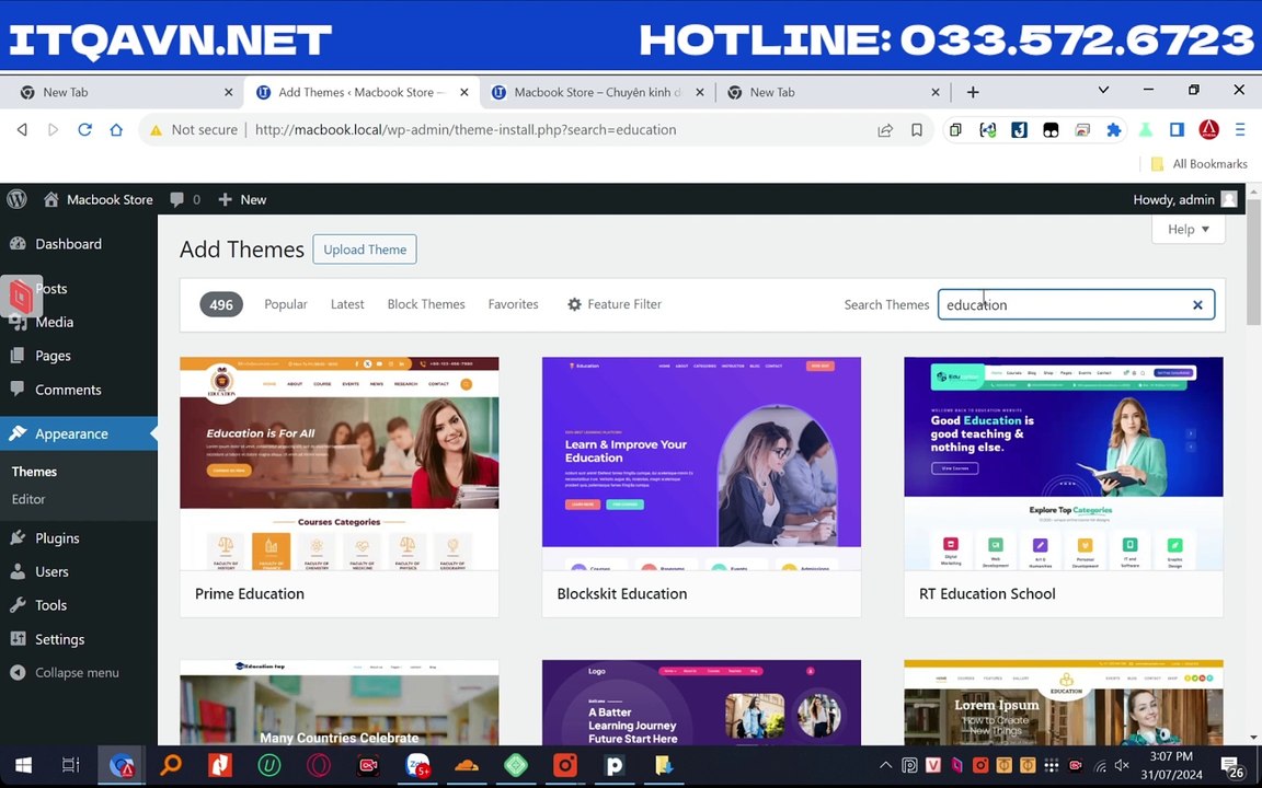 how to install wordpress theme with demo content