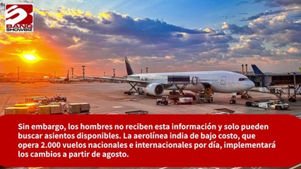 Aerolínea IndiGo introduce una política que permite a las pasajeras elegir el género de la persona que se sienta a su lado