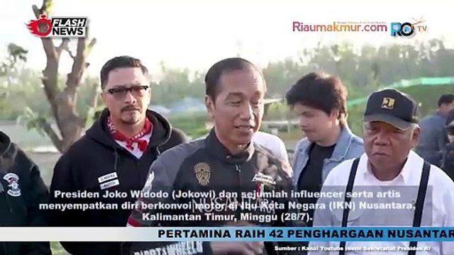 Ini Kata Jokowi Usai Motoran Bareng Artis dan Influencer di IKN