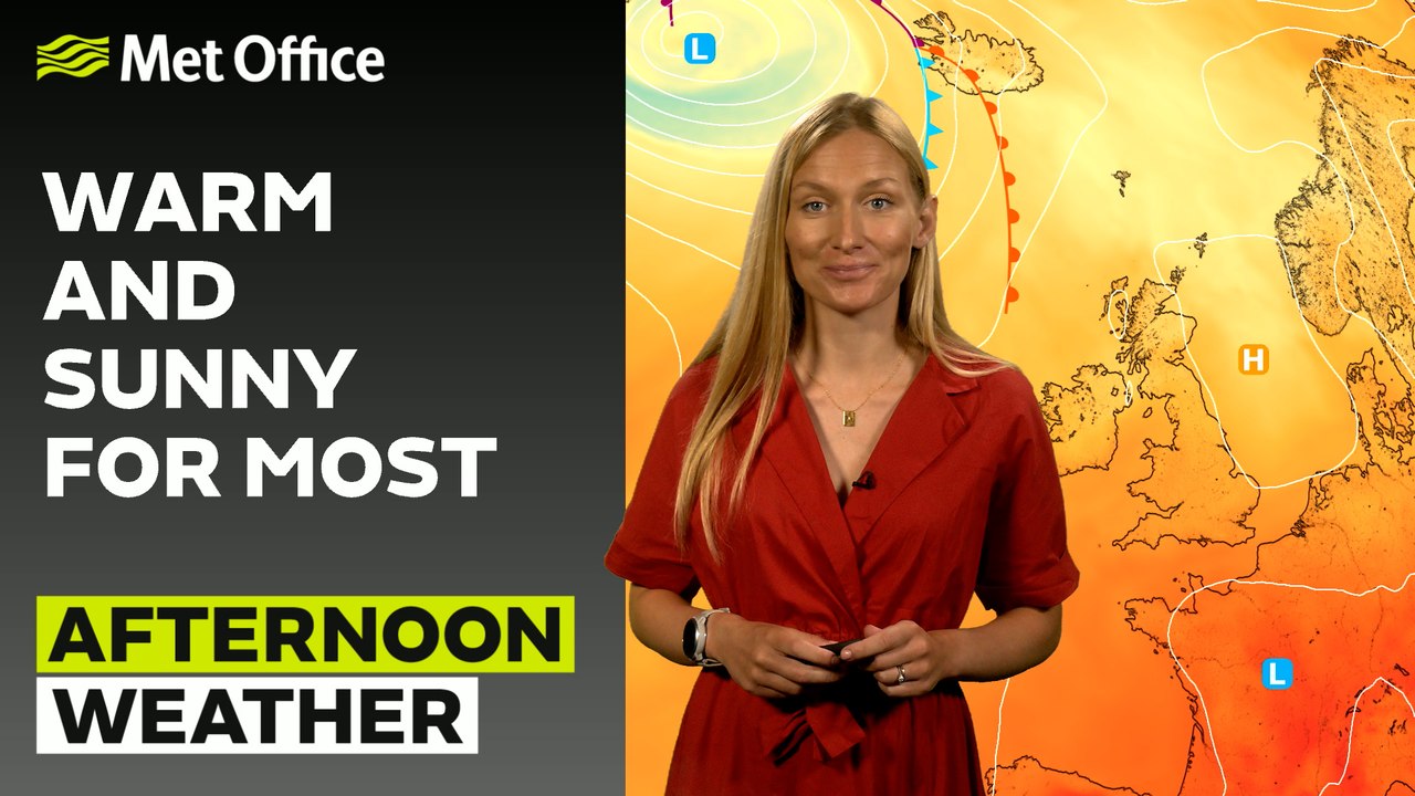 Met Office Afternoon Weather Forecast 31/07/2024 - Risk of Thunderstorms in the south