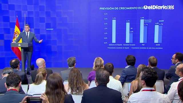 Sánchez dice que “España ha sido el país de la eurozona que más ha recortado la brecha de los ricos y pobres desde 2017”