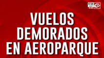 Aeroparque: Aerolíneas Argentinas opera con todos sus vuelos demorados