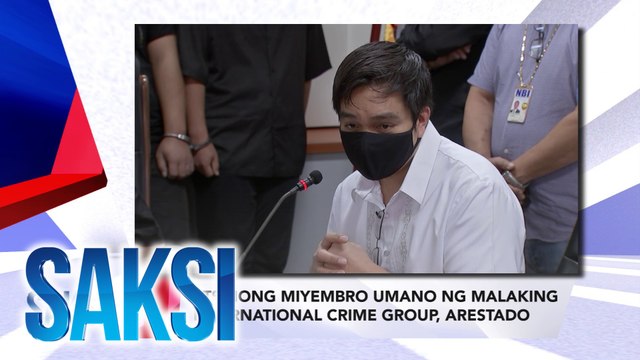 SAKSI Recap: Tsinong miyembro umano ng malaking international crime group, arestado; 5 pang Chinese na sumubok umanong manuhol sa mga taga-NBI, huli rin (Originally aired on July 30, 2024 )