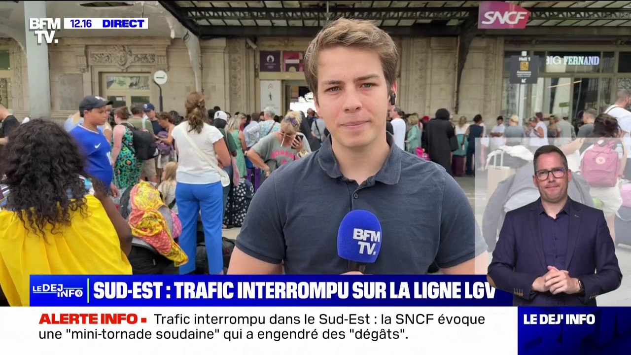 SNCF: trafic interrompu sur la ligne Sud-Est entre Paris et Lyon, aucun train ne partira de la Gare de Lyon pour le moment, 80.000 voyageurs impactés