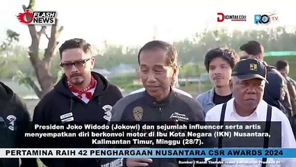 Pernyataan Jokowi Setelah Motoran Bersama Artis dan Influencer di IKN