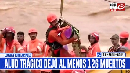 Desastre natural: impresionante alud deja al menos 126 muertos