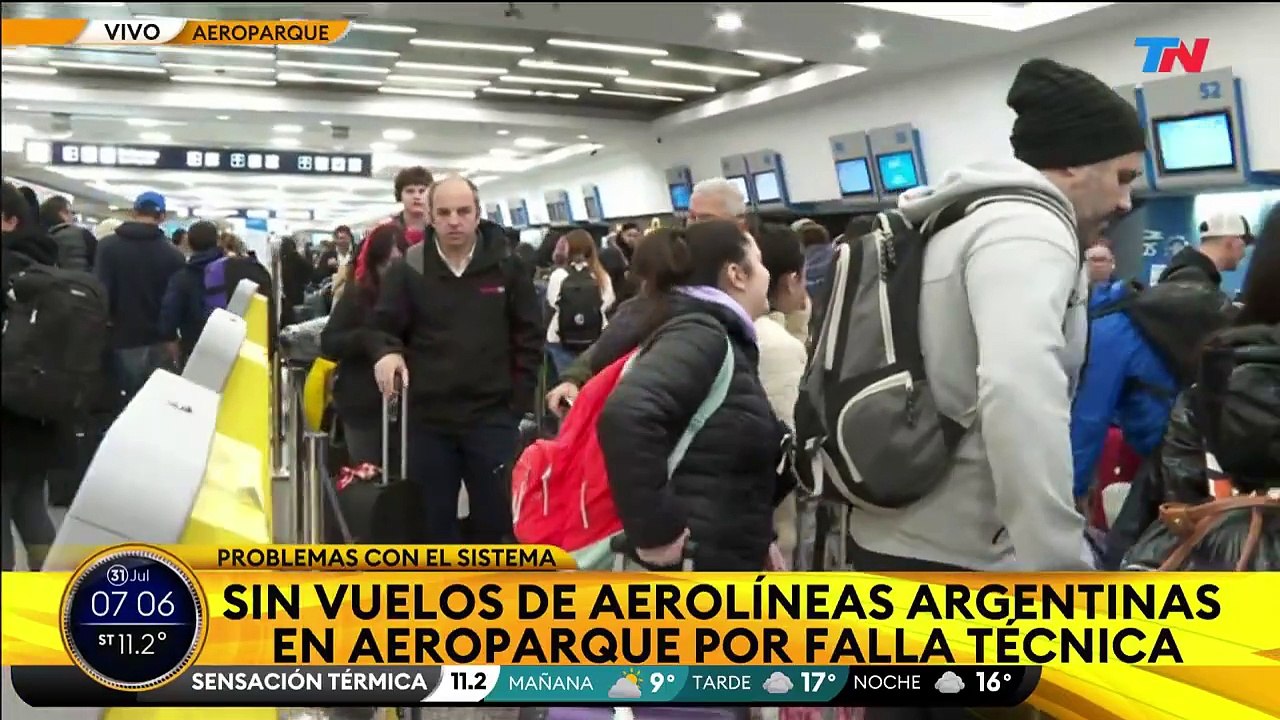 Problemas con los vuelos de Aerolíneas