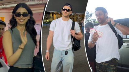 Celebs Spotted At Mumbai Airport: Dhoni, Khushi Kapoor And Vedang Raina