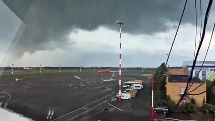 Quand ça souffle fort à l'aéroport