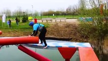 TOTAL WIPEOUT CHALLENGE vs MY SISTER _ BRO(360P)