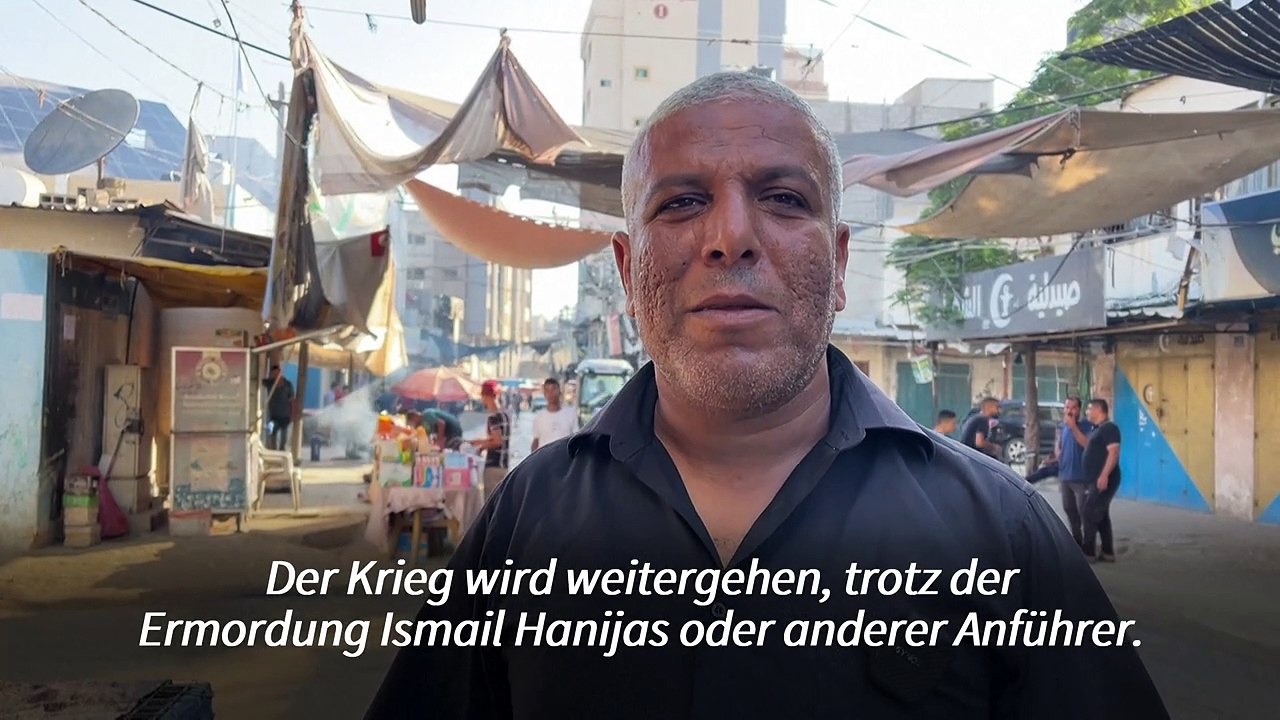 Das sagen Palästinienser zur Tötung von Hamas-Chef Hanija