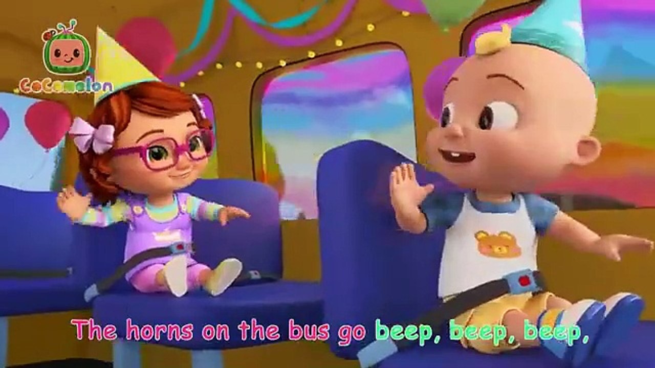 Wheels on the Birthday Bus Song!  Happy Birthday JJ!  - CoComelon Nursery Rhymes & Kids Songs