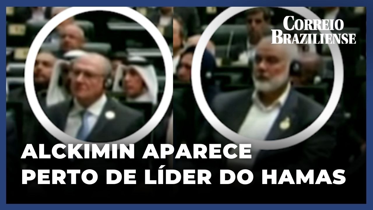 GERALDO ALCKMIN É VISTO PRÓXIMO A LÍDER POLÍTICO DO HAMAS, MORTO NESTA QUARTA-FEIRA