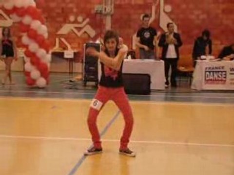 Mélissa a la compétion de dance a Mâcon le 6 avril 2008