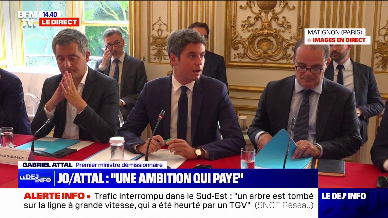 Jeux olympiques: Gabriel Attal salue "une cérémonie (d'ouverture) qui fera date"