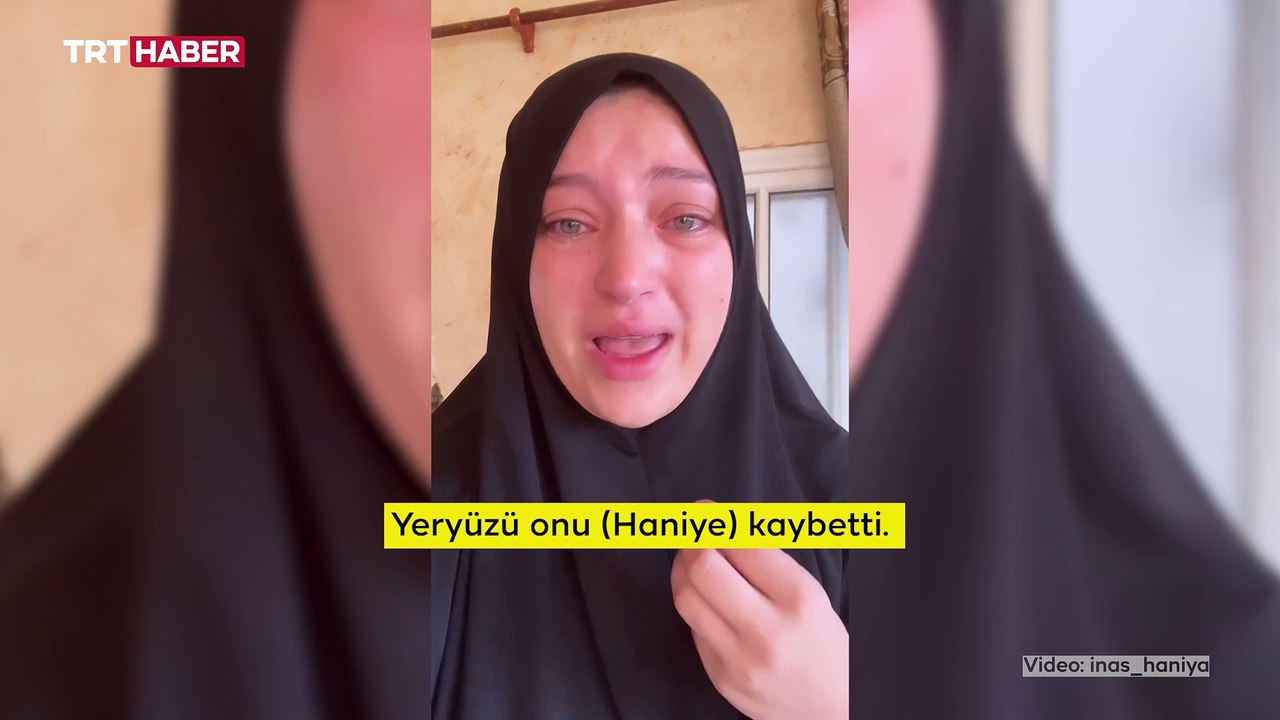 Haniye'nin gelini babasına böyle veda etti