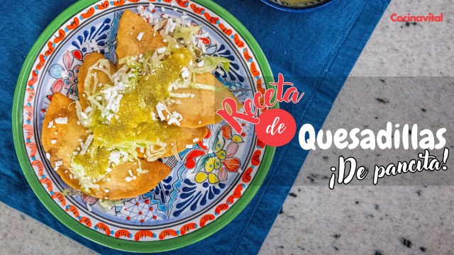 Cómo hacer QUESADILLAS DE PANCITA DE RES, receta tradicional | Recetas de antojitos | Cocina Vital