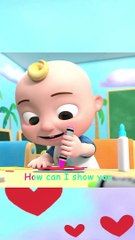 Make a Valentine with JJ shorts  CoComelon Crafts  Kids Songs