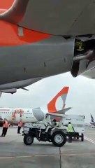 Скачать видео: Colisão de aeronaves no Aeroporto de Congonhas causa cancelamento de voos