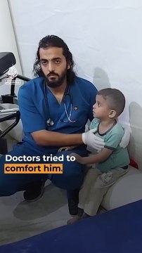 Palestinian child in shock after surviving #children #palestinians #hamas #dailymotion #trending