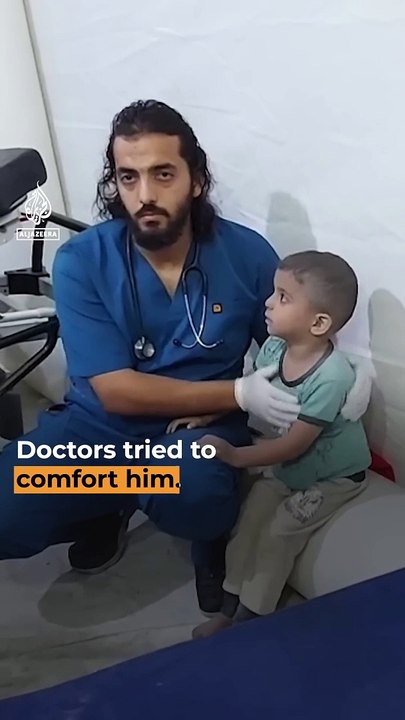 Palestinian child in shock after surviving #children #palestinians  #hamas  #dailymotion #trending