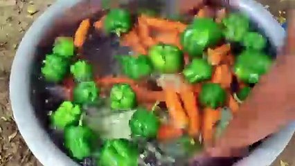 Making Vegetables Patato Kabab
