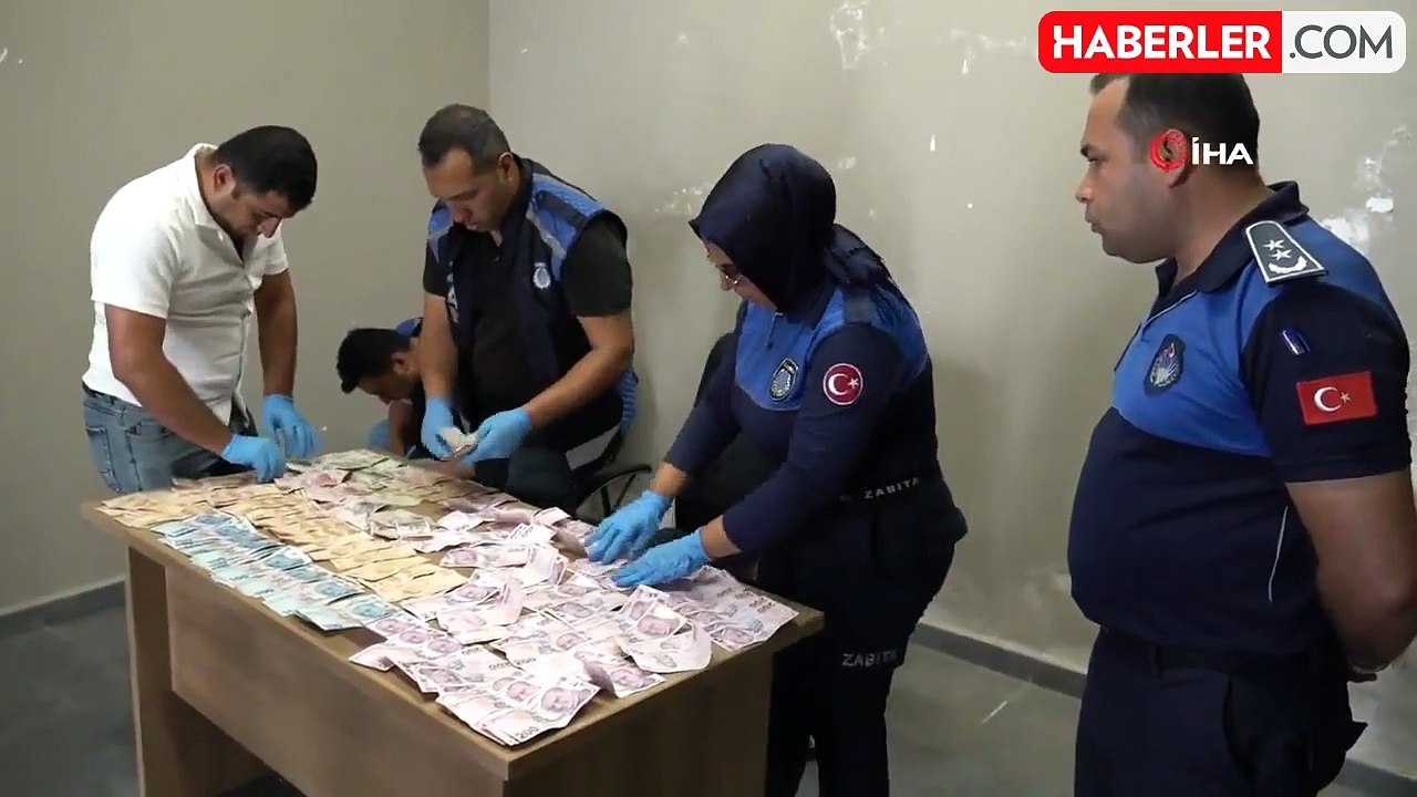 Hataylı dilenci üzerinden çıkan 19 bin 765 TL ile adeta rakip tanımadı