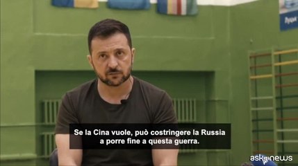 Zelensky: Pechino faccia pressione su Mosca per fermare la guerra