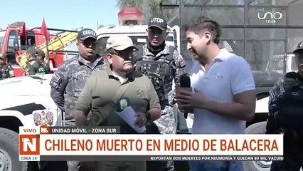 Chileno abatido por Policías