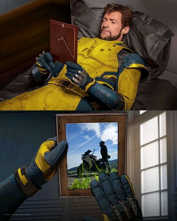 Même à Wolverine ça lui manque de faire de la moto 