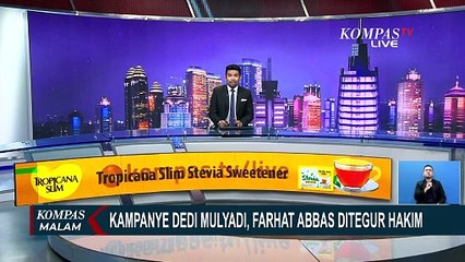 Kampanye Dedi Mulyadi, Farhat Abbas Ditegur Hakim Sidang PK Saka Tatal