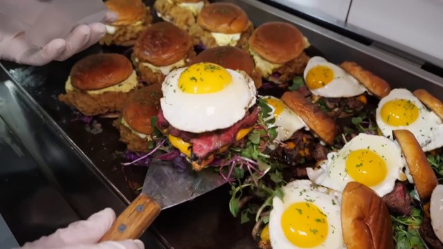 Unique homemade burgers!! Japanese chicken burger