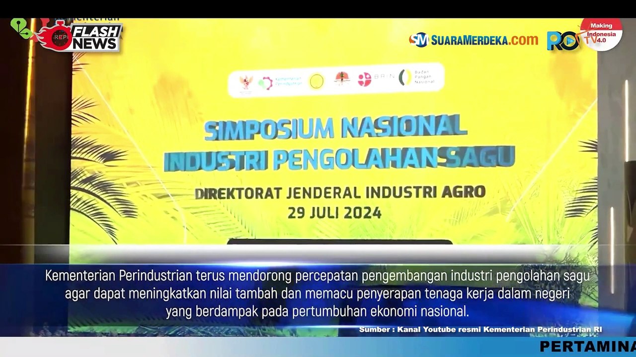 Pacu Ekonomi Rakyat, Indonesia Berpotensi Tumbuhkan Industri Olahan Sagu