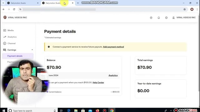 $70 Earning Proof How To Earn Money Daily From Dailymotion DailymotionbMonetization In Pakistan